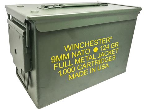 steel 9mm military surplus ammo boxes|military ammo can size chart.